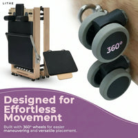 Pilates Reformer Designed for Home Workouts, Foldable Wooden Construction, 70+ Guided Programs, Complete Accessories