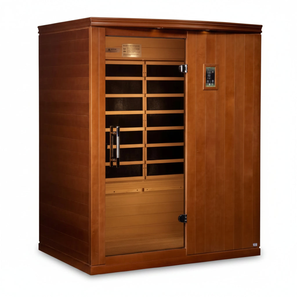 Madrid Elite 3 Person Low EMF Infrared Lighting Home Sauna