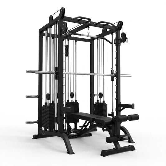 Smith Machine Built to Support Complete Strength Training, Triple Cable Systems, 1000+ Exercises, 2500lb Rating — Studio Shot